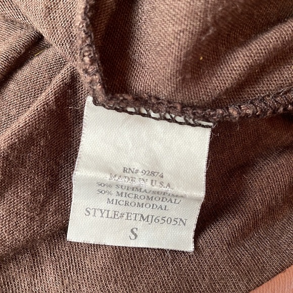 Ella Moss Long Sleeve tissue tee Shirt Size Small - Picture 4 of 4